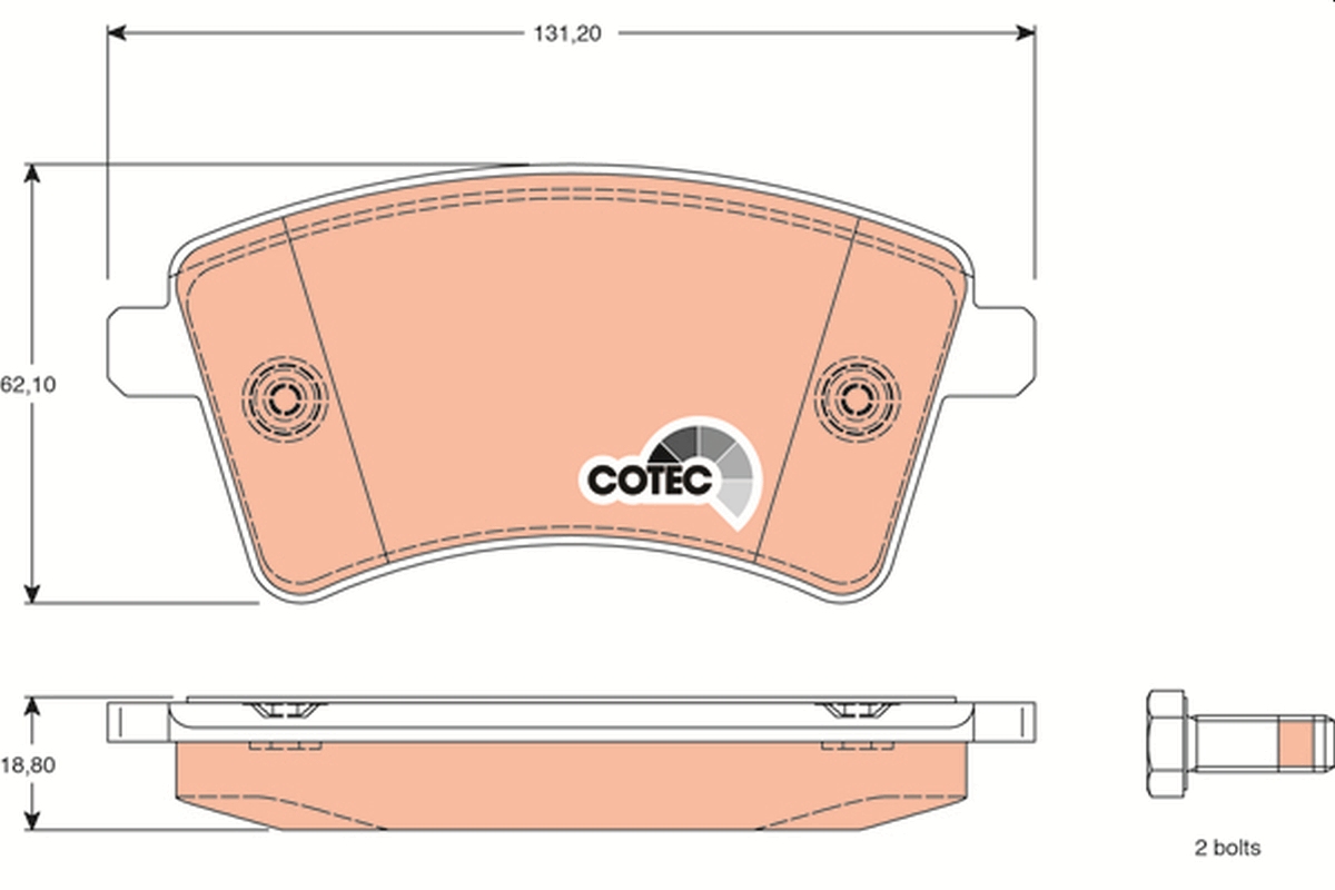 Brake Pad Set, disc brake (Front axle)  Art. GDB1785