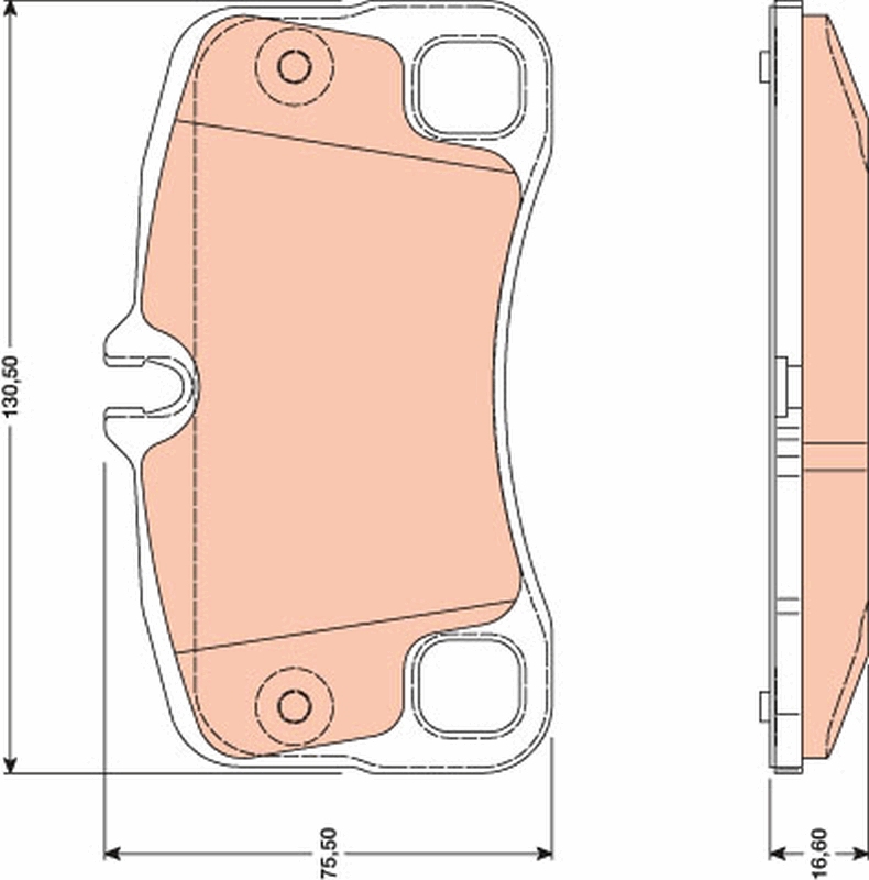 Brake Pad Set, disc brake (Rear axle)  Art. GDB1792