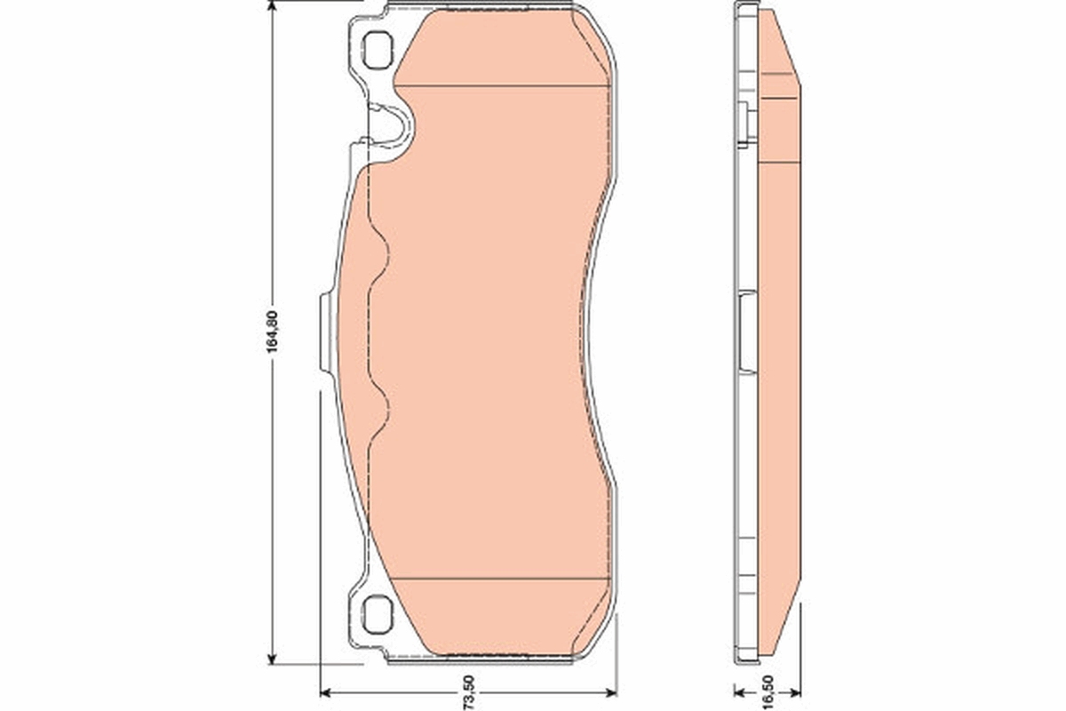 Brake Pad Set, disc brake (Front axle)  Art. GDB1802