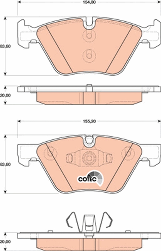 Brake Pad Set, disc brake (Front axle)  Art. GDB1810