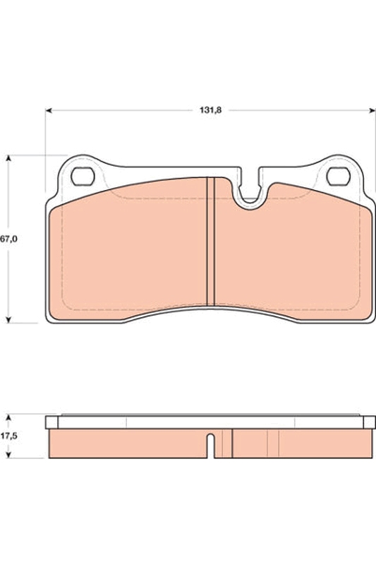 Brake Pad Set, disc brake (Rear axle)  Art. GDB1816