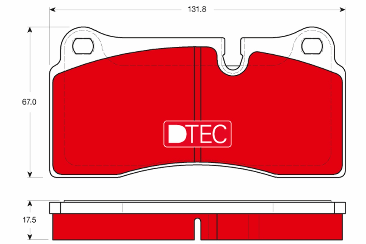 Brake Pad Set, disc brake (Rear axle)  Art. GDB1816DTE