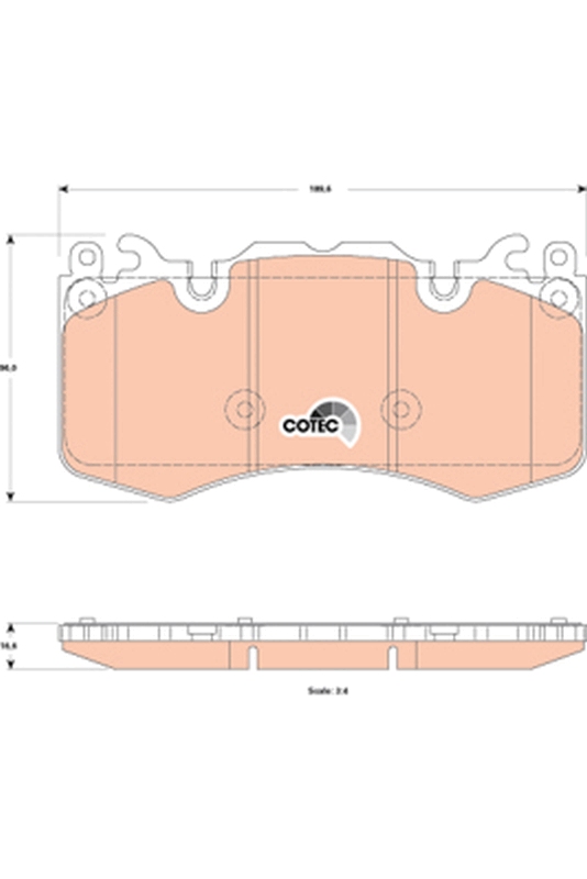 Brake Pad Set, disc brake (Front axle)  Art. GDB1834