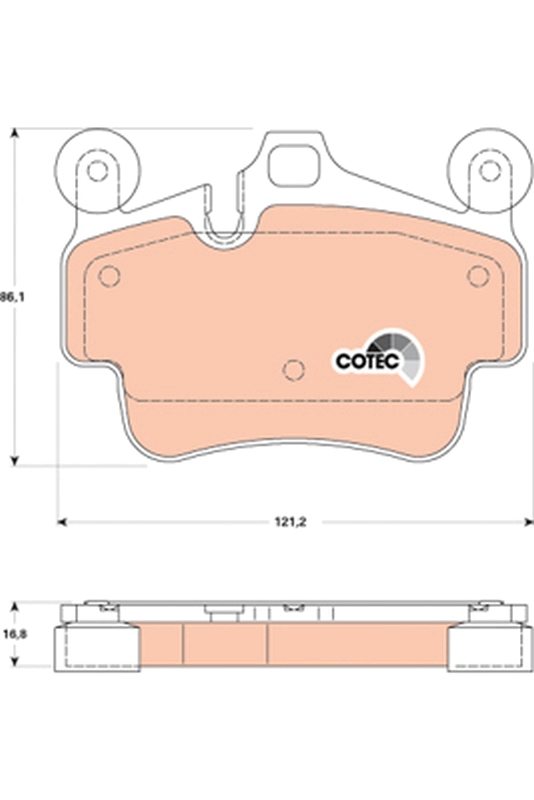 Brake Pad Set, disc brake (Front axle)  Art. GDB1836