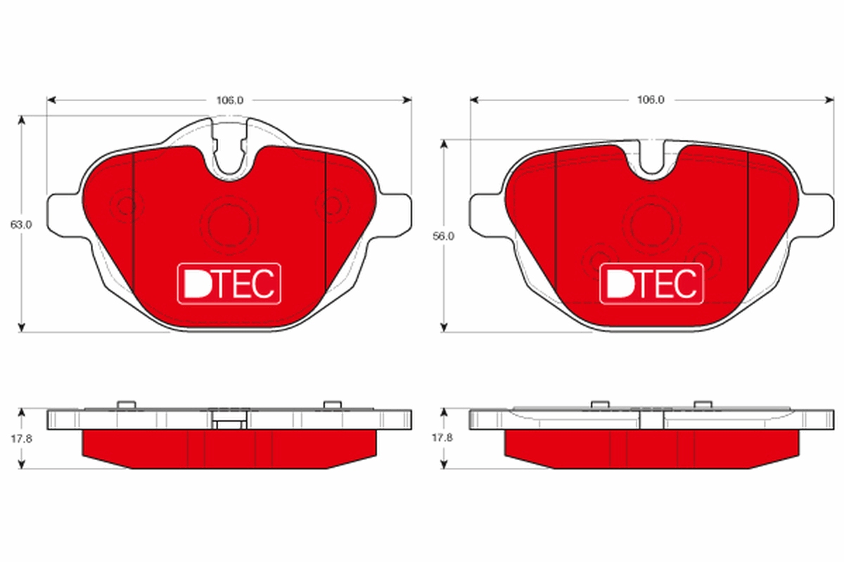 Brake Pad Set, disc brake (Rear axle)  Art. GDB1840DTE