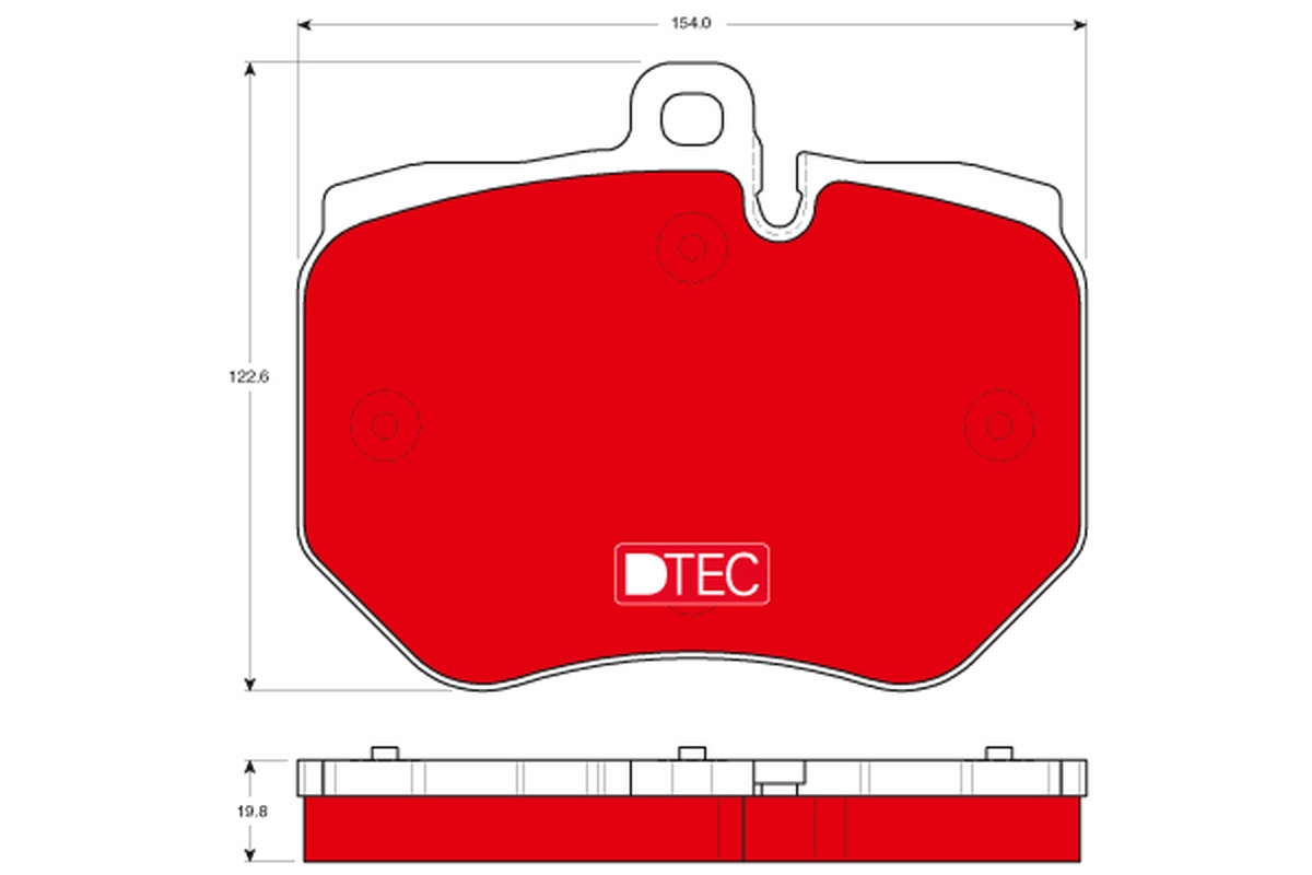 Brake Pad Set, disc brake (Front axle)  Art. GDB1848DTE