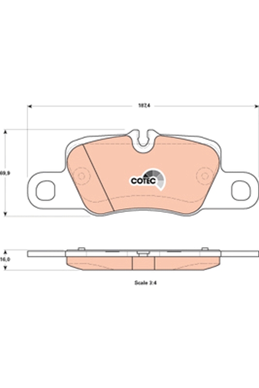 Brake Pad Set, disc brake (Rear axle)  Art. GDB1849