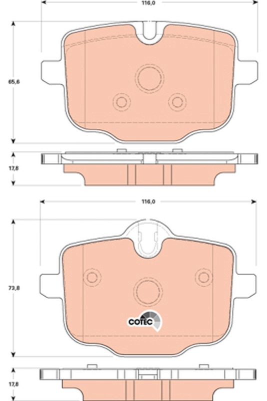 Brake Pad Set, disc brake (Rear axle)  Art. GDB1869