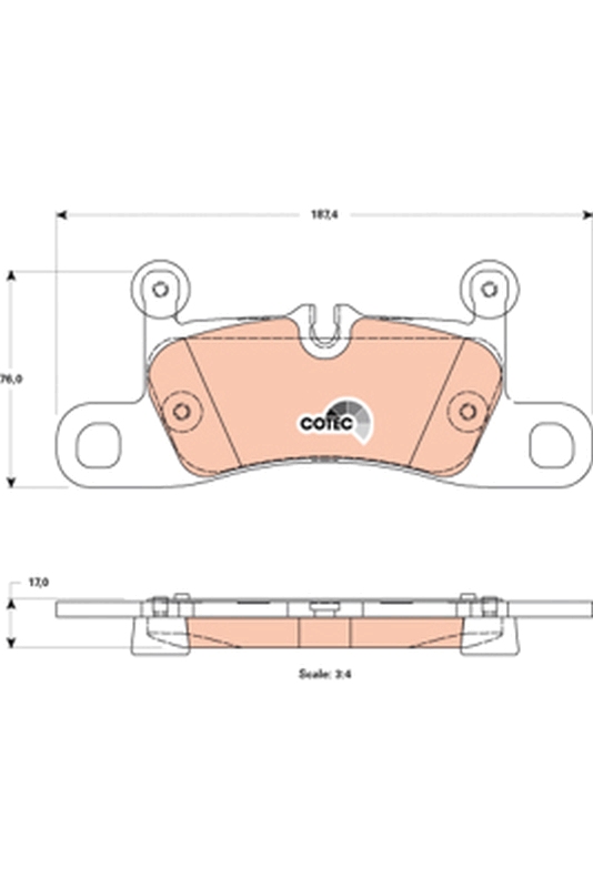 Brake Pad Set, disc brake (Rear axle)  Art. GDB1875