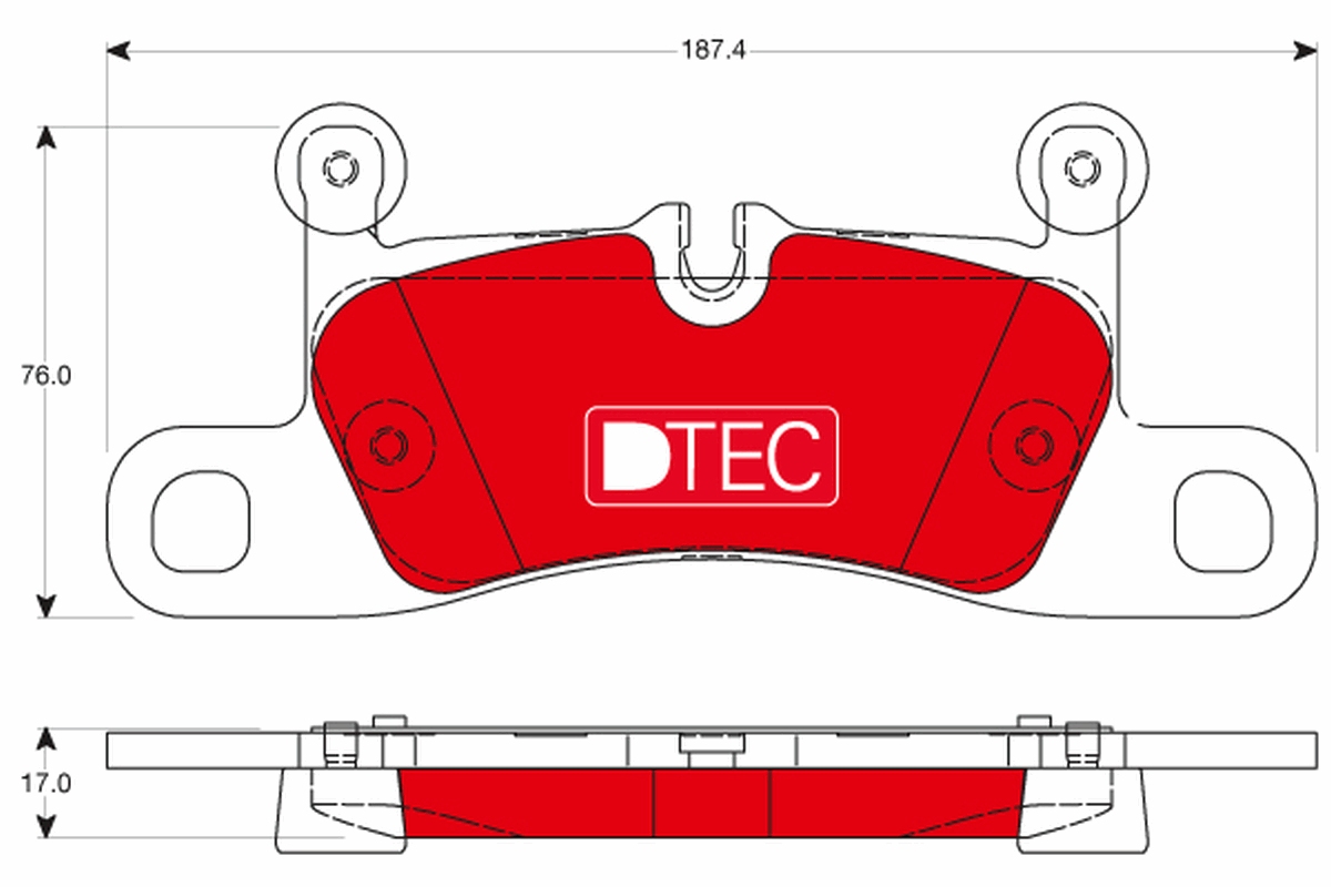 Brake Pad Set, disc brake (Rear axle)  Art. GDB1875DTE