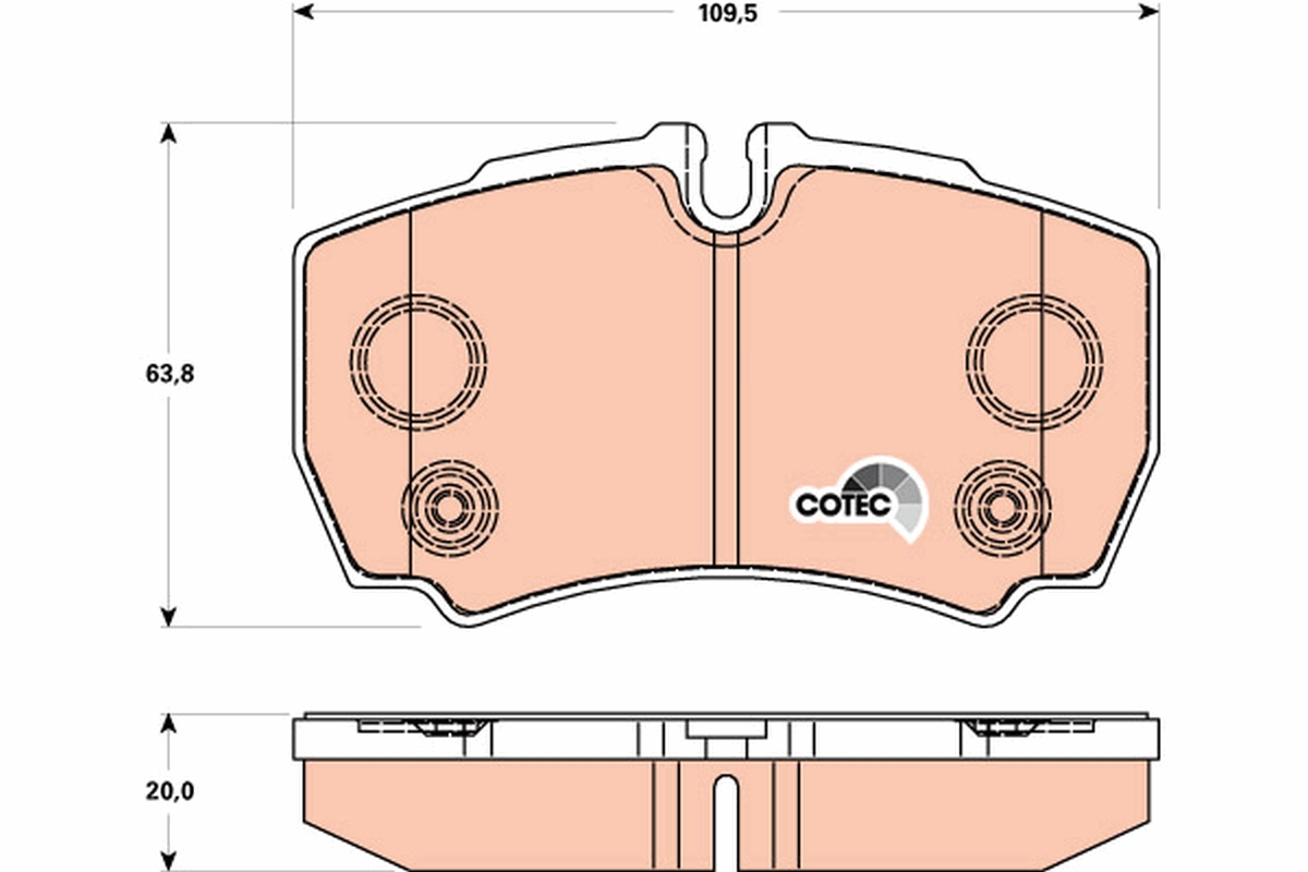 Brake Pad Set, disc brake (Rear axle)  Art. GDB1901