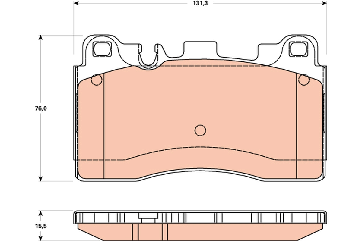 Brake Pad Set, disc brake (Rear axle)  Art. GDB1906