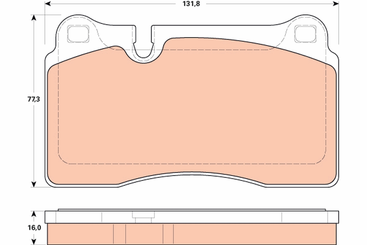 Brake Pad Set, disc brake (Front axle)  Art. GDB1912