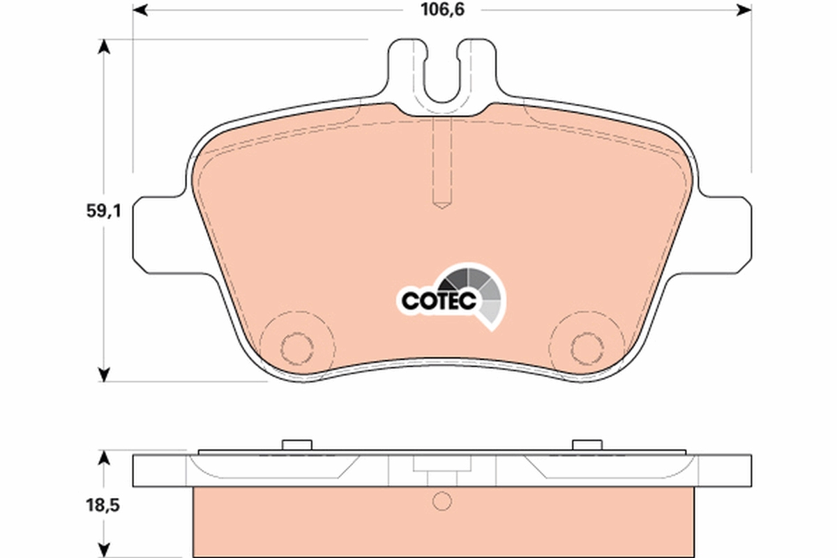 Brake Pad Set, disc brake (Rear axle)  Art. GDB1920