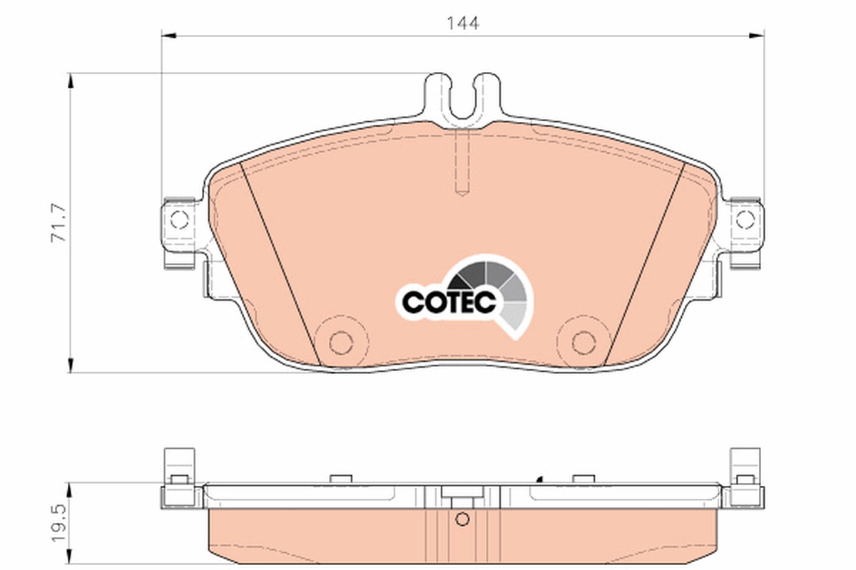 Brake Pad Set, disc brake (Front axle)  Art. GDB1932