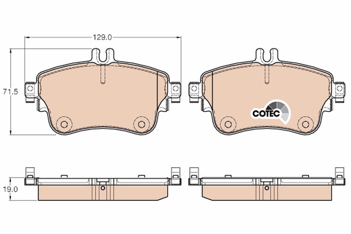 Brake Pad Set, disc brake (Front axle)  Art. GDB1933