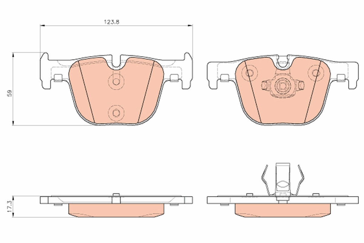 Brake Pad Set, disc brake (Rear axle)  Art. GDB1937