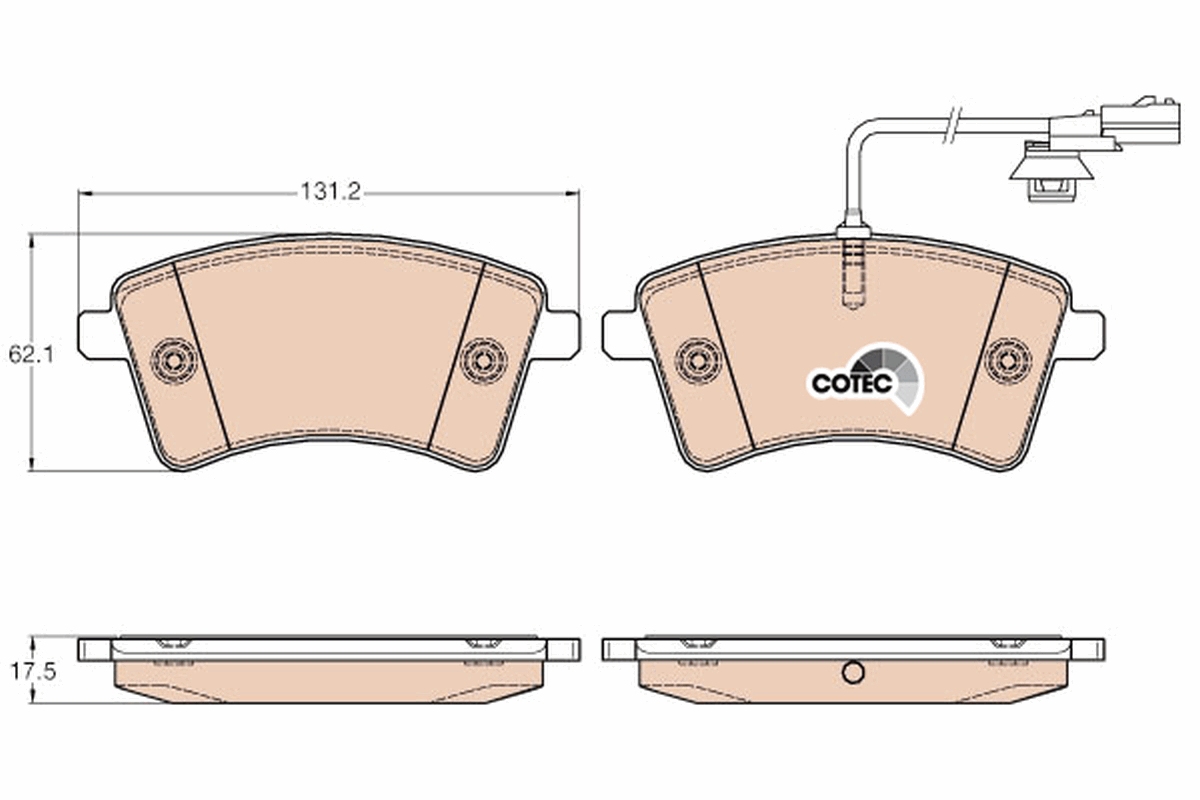 Brake Pad Set, disc brake (Front axle)  Art. GDB1941