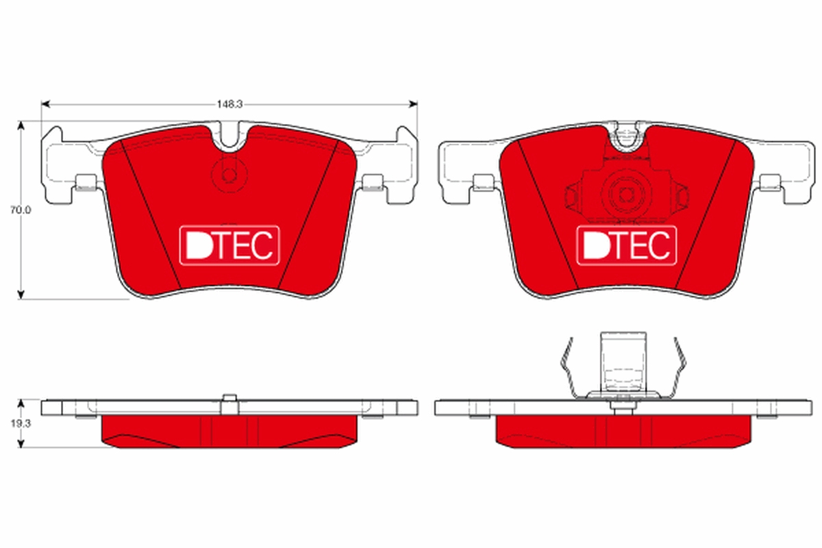 Brake Pad Set, disc brake (Front axle)  Art. GDB1942DTE