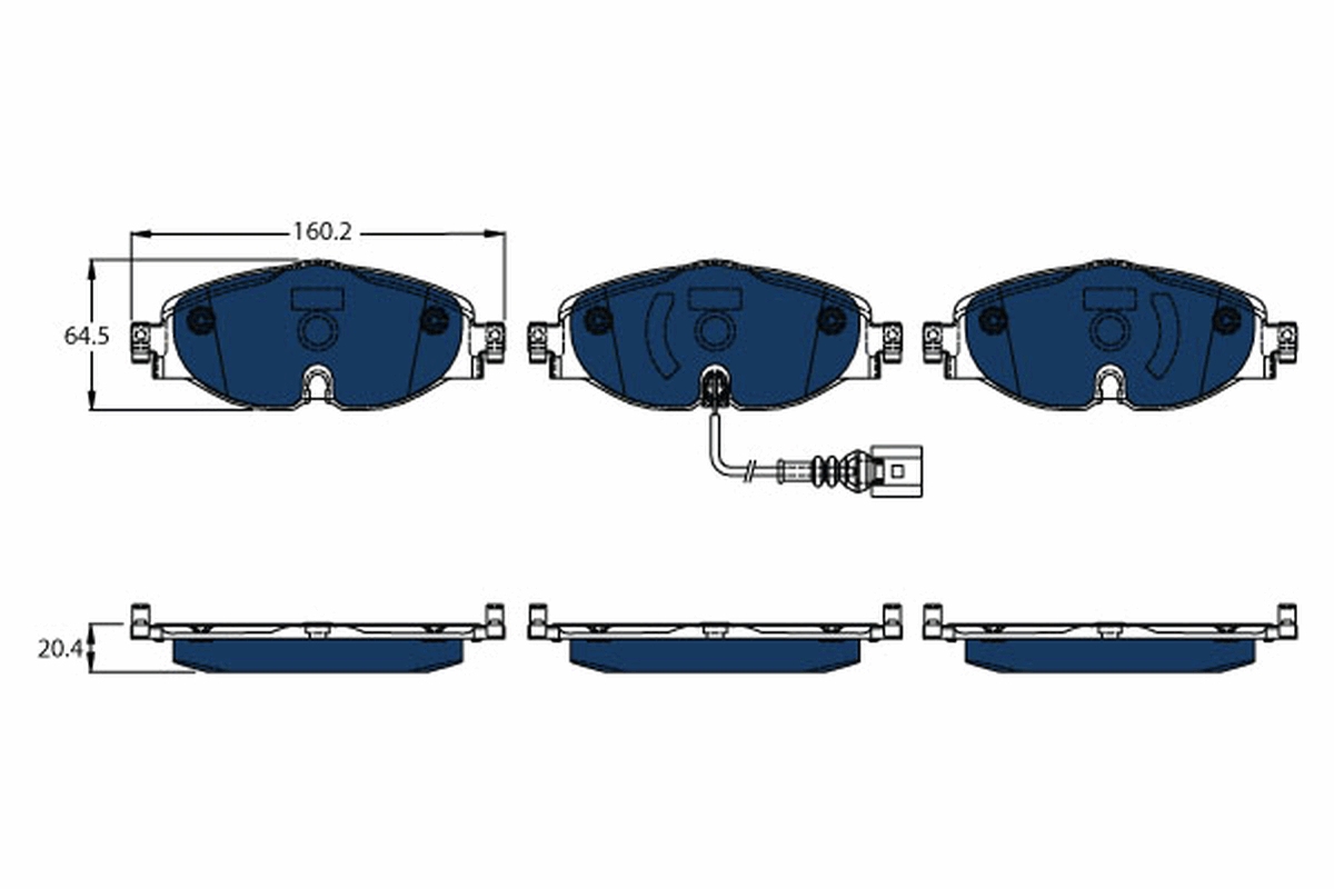 Brake Pad Set, disc brake (In front)  Art. GDB1956BTE