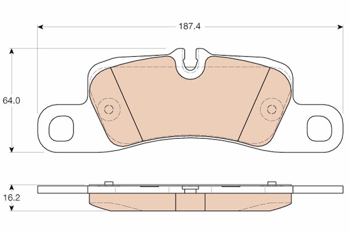 Brake Pad Set, disc brake (Rear axle)  Art. GDB1962