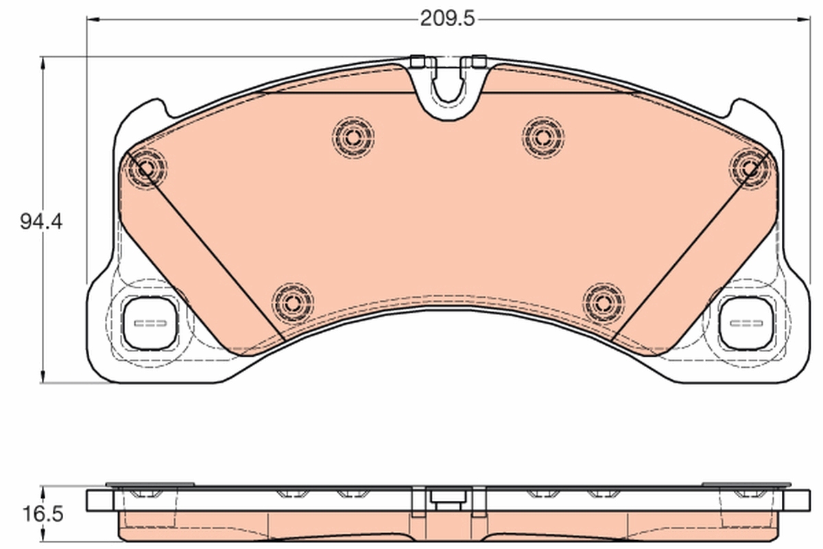 Brake Pad Set, disc brake (Front axle)  Art. GDB1969