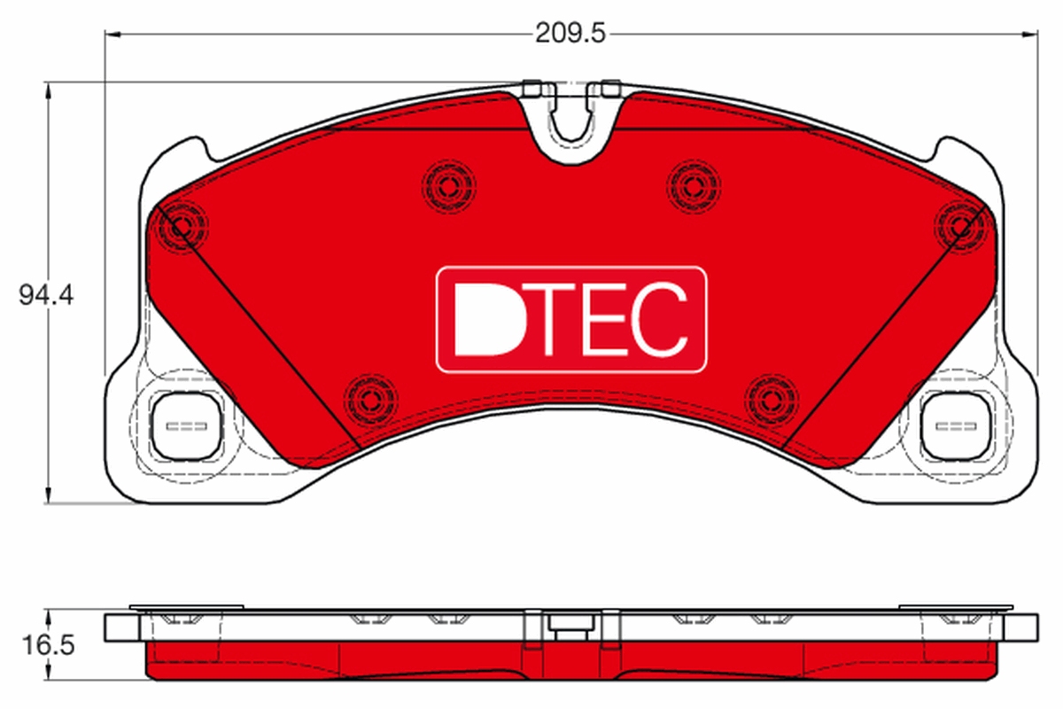 Brake Pad Set, disc brake (Front axle)  Art. GDB1969DTE