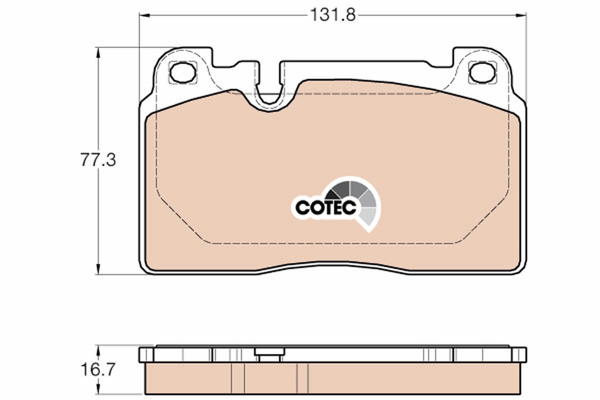 Brake Pad Set, disc brake (Front axle)  Art. GDB1974