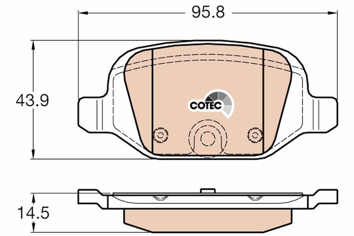 Brake Pad Set, disc brake (Rear axle)  Art. GDB1981