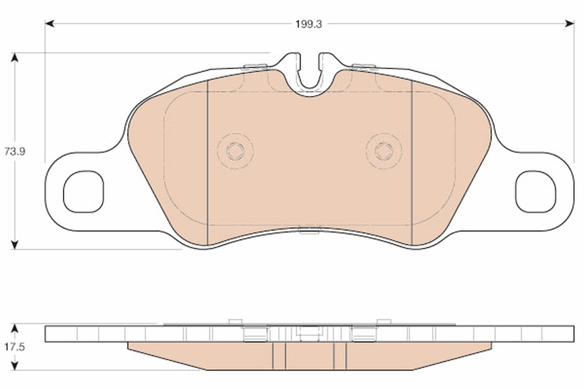 Brake Pad Set, disc brake (Front axle)  Art. GDB1990