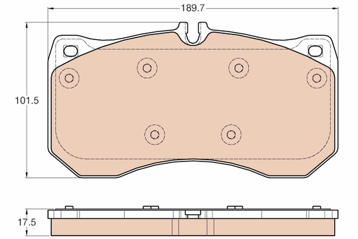 Brake Pad Set, disc brake (Front axle)  Art. GDB1996