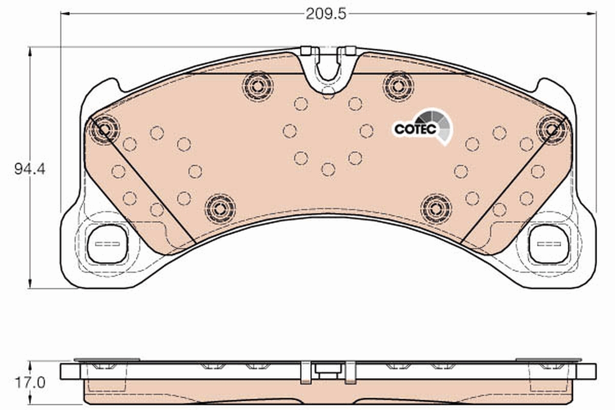 Brake Pad Set, disc brake (Front axle)  Art. GDB2004