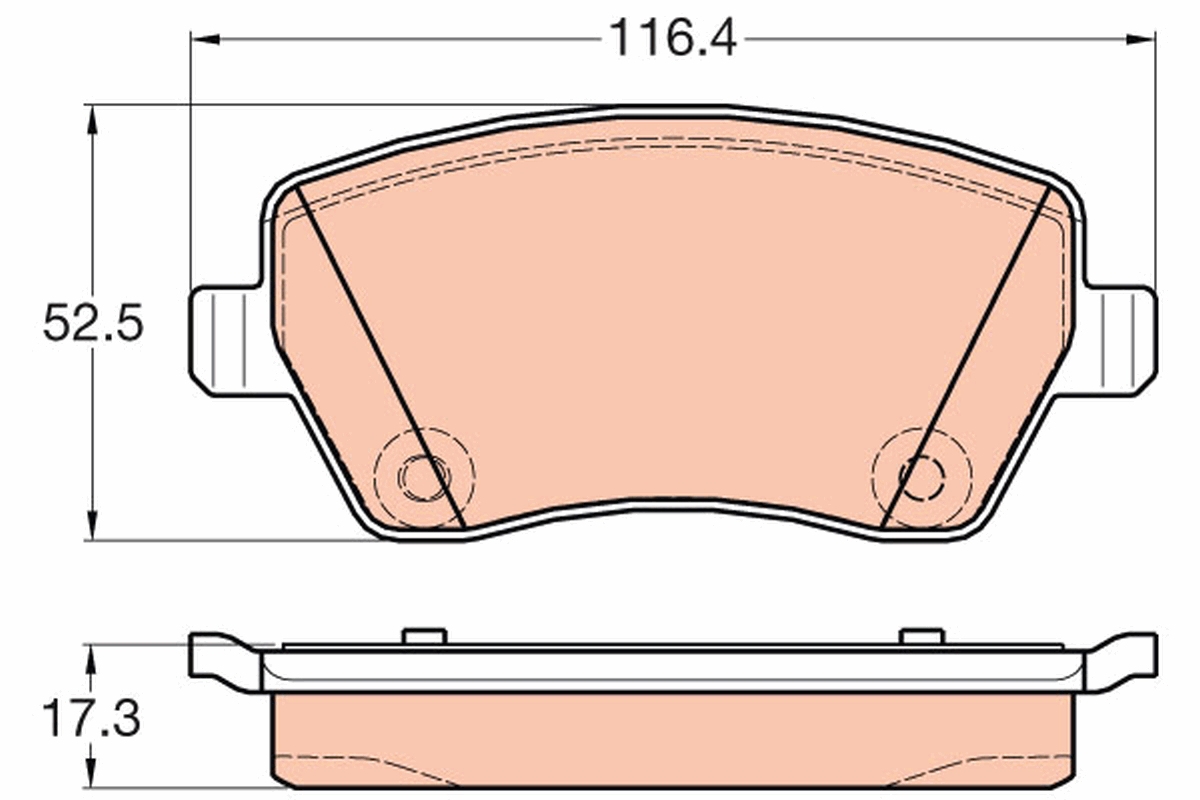 Brake Pad Set, disc brake (Front axle)  Art. GDB2017