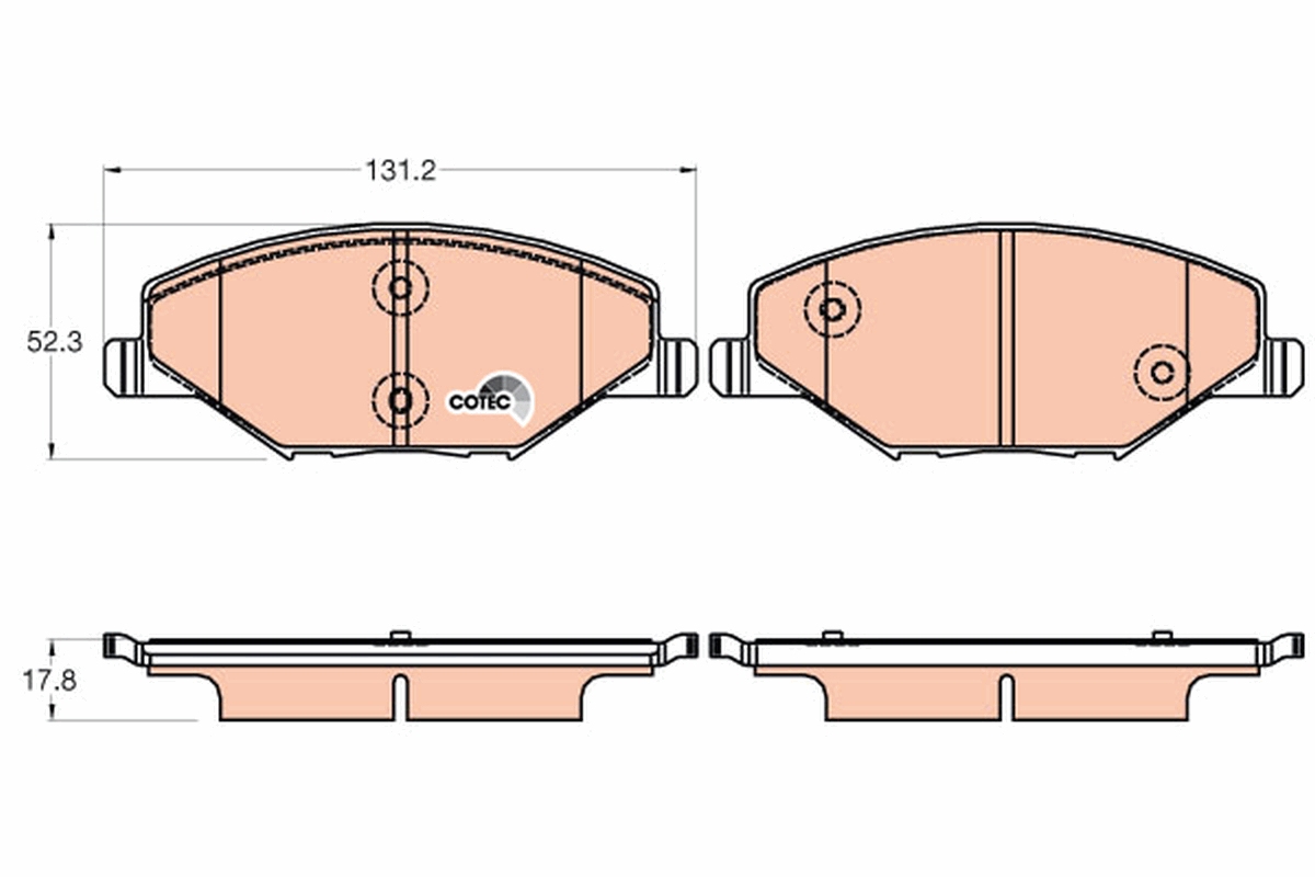 Brake Pad Set, disc brake (Front axle)  Art. GDB2027