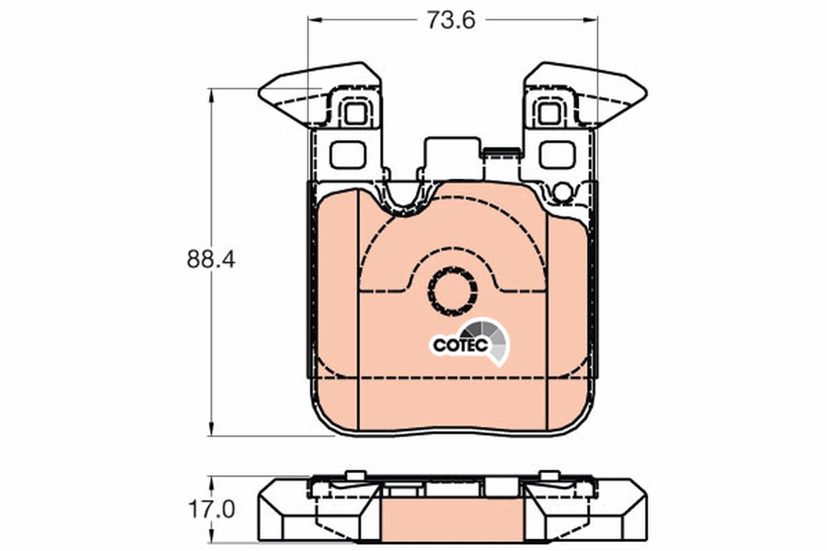 Brake Pad Set, disc brake (BREMBO)  Art. GDB2028