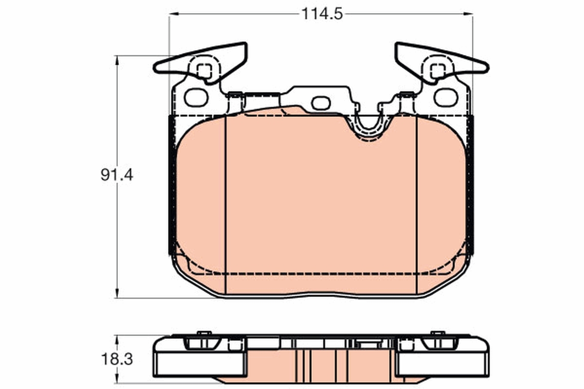 Brake Pad Set, disc brake (Front axle)  Art. GDB2031