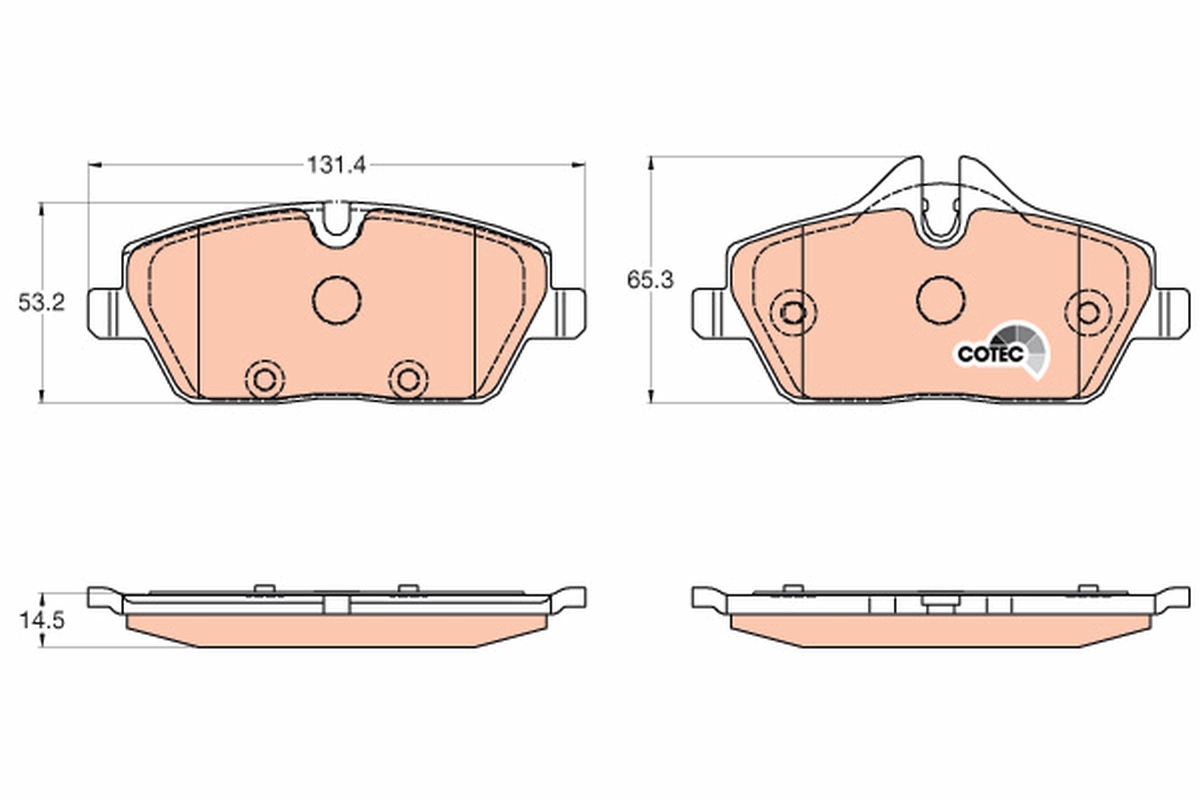 Brake Pad Set, disc brake (Front axle)  Art. GDB2038