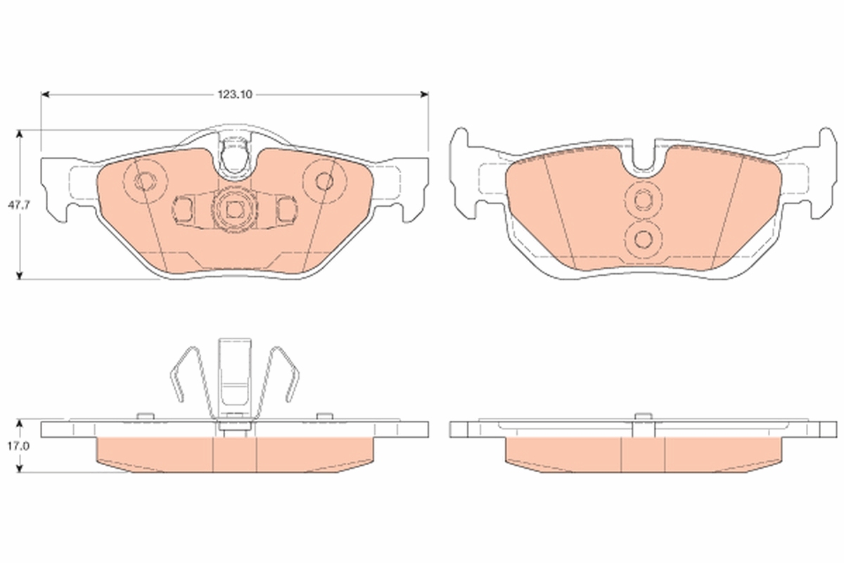 Brake Pad Set, disc brake (Rear axle)  Art. GDB2050