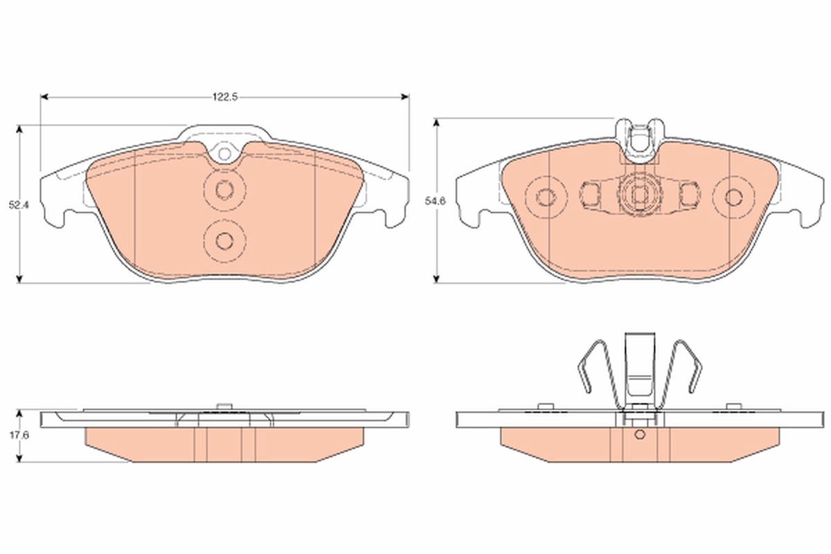 Brake Pad Set, disc brake (Rear axle)  Art. GDB2051