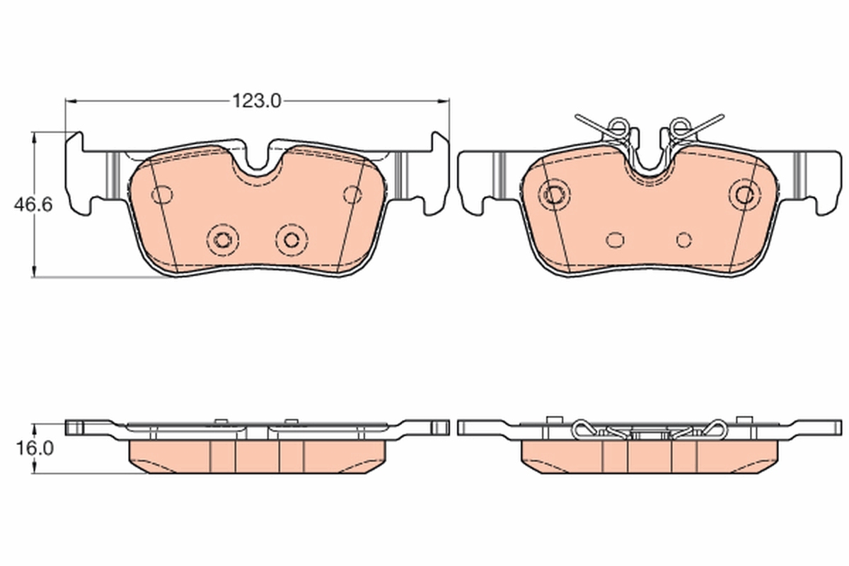 Brake Pad Set, disc brake (Rear axle)  Art. GDB2063