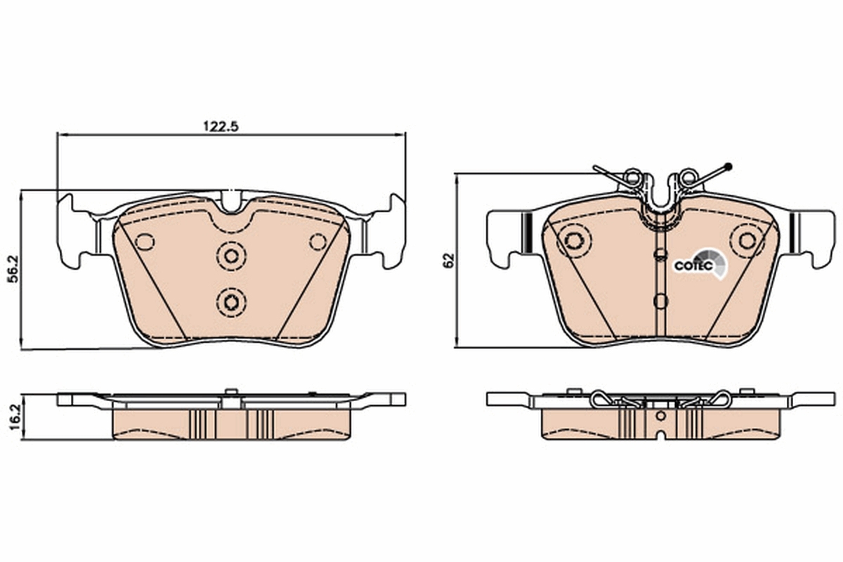 Brake Pad Set, disc brake (Rear axle)  Art. GDB2071