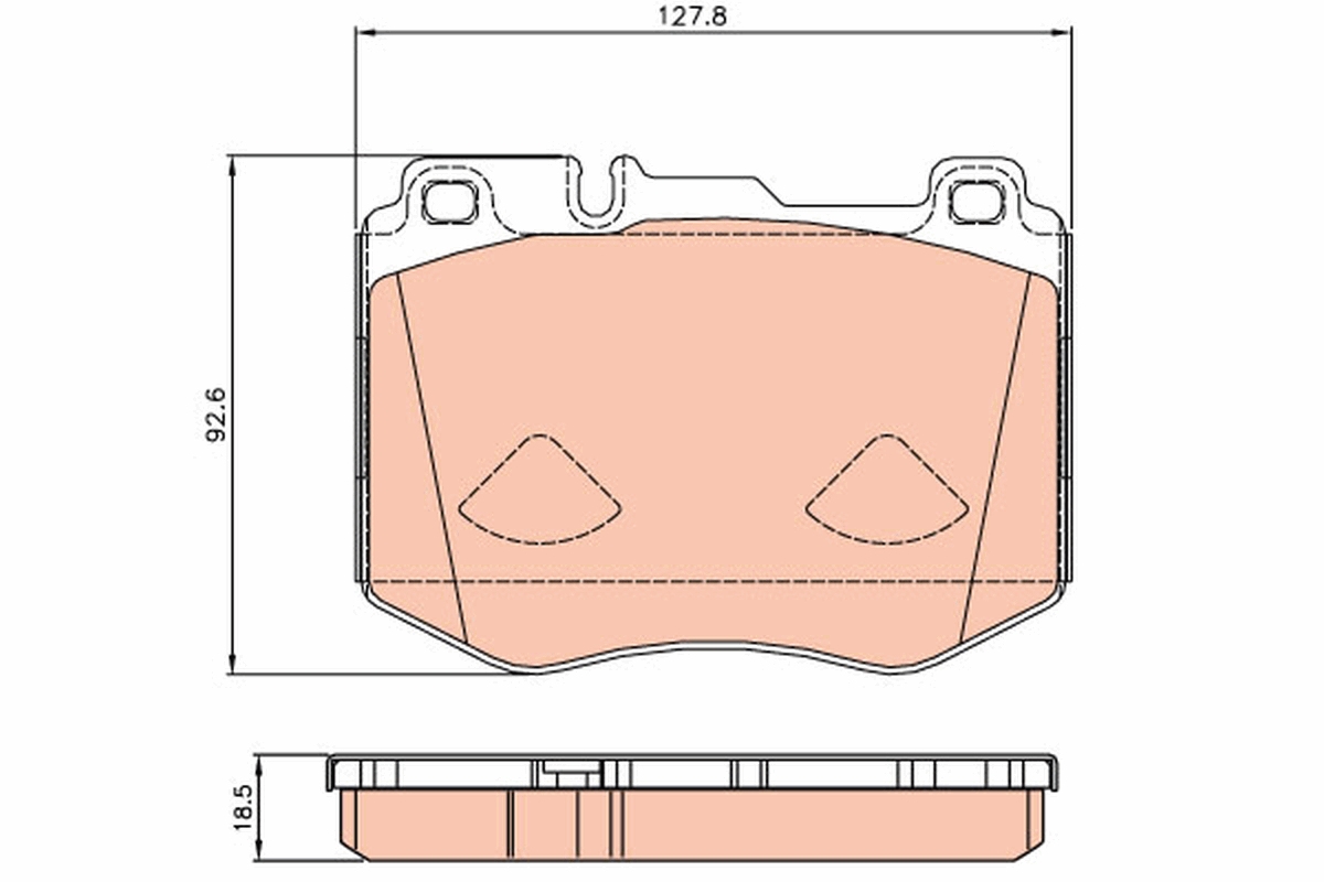 Brake Pad Set, disc brake (Front axle)  Art. GDB2081