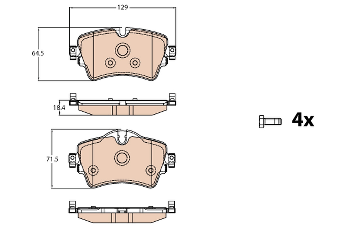 Brake Pad Set, disc brake (Front axle)  Art. GDB2087