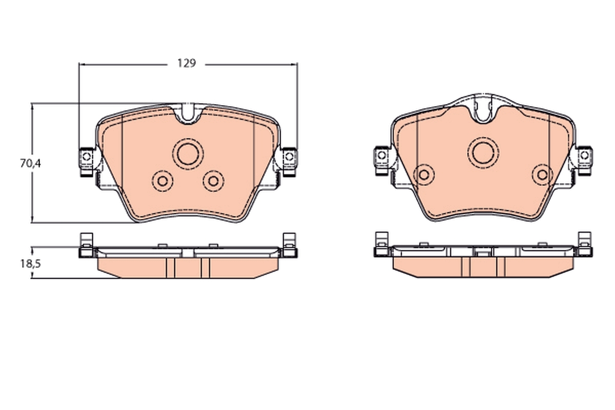 Brake Pad Set, disc brake (Front axle)  Art. GDB2098