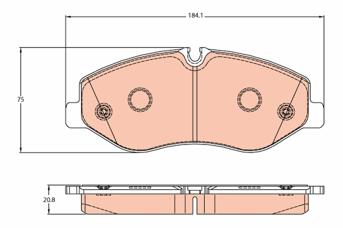 Brake Pad Set, disc brake (Front axle)  Art. GDB2103