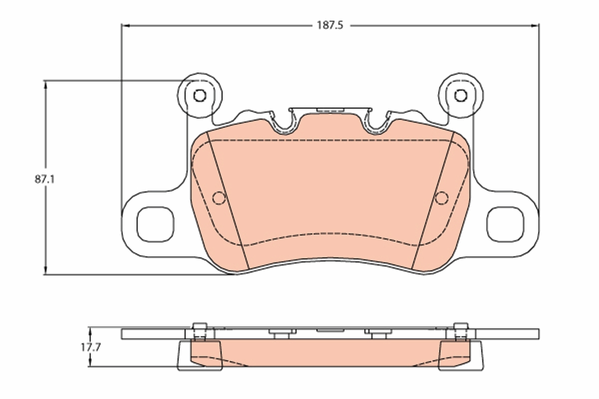 Brake Pad Set, disc brake (Rear axle)  Art. GDB2104