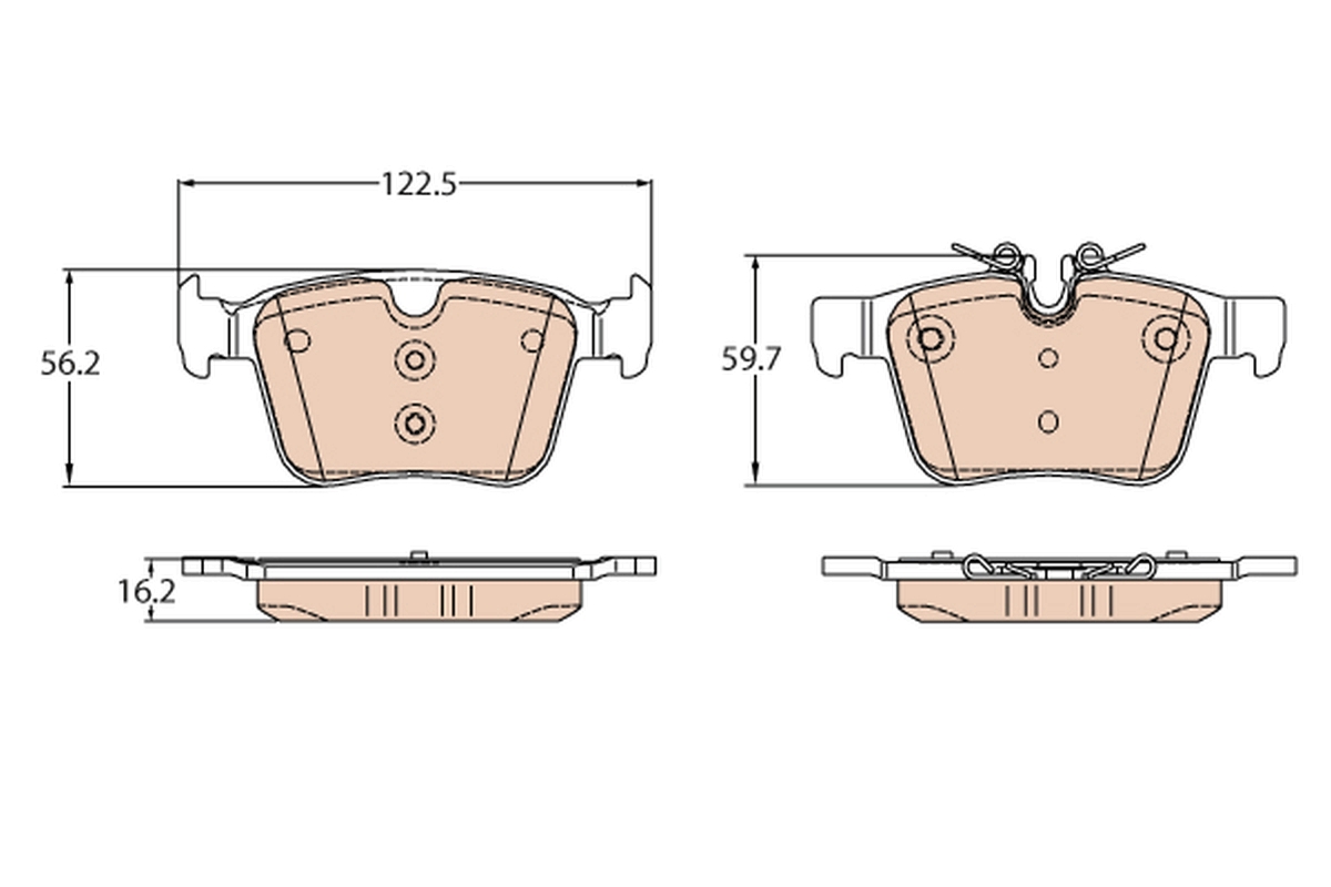 Brake Pad Set, disc brake (Rear axle)  Art. GDB2110