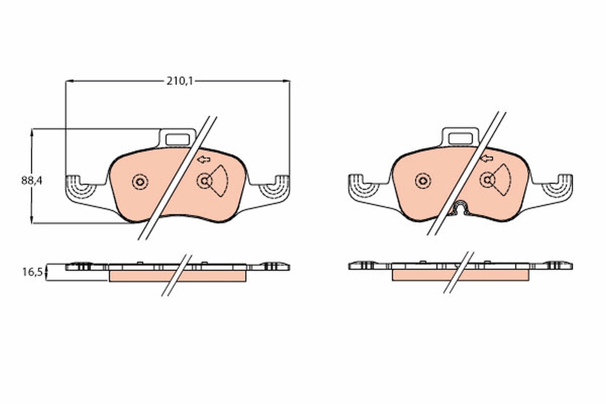 Brake Pad Set, disc brake (Front axle)  Art. GDB2120