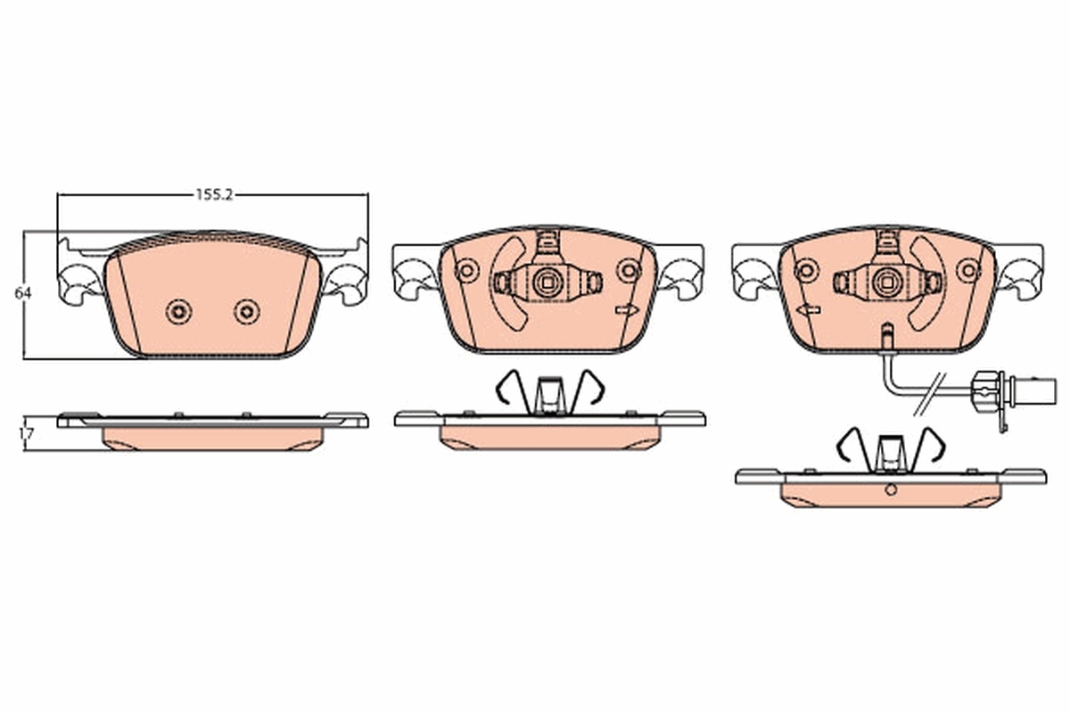 Brake Pad Set, disc brake (Front axle)  Art. GDB2127