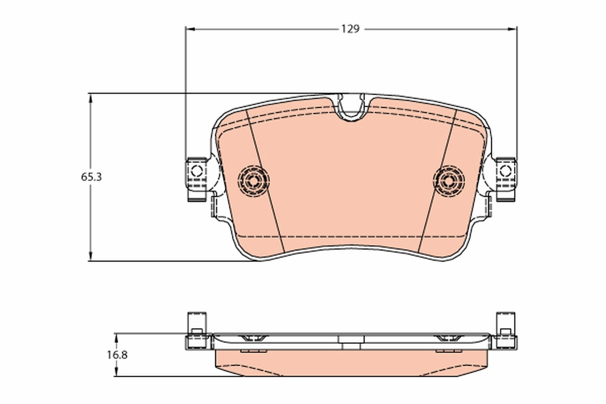 Brake Pad Set, disc brake (Rear axle)  Art. GDB2131